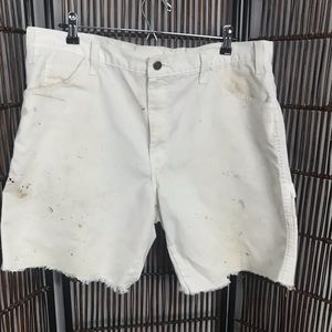 Distressed Destroyed Dickies Shorts 36 Cutoffs
